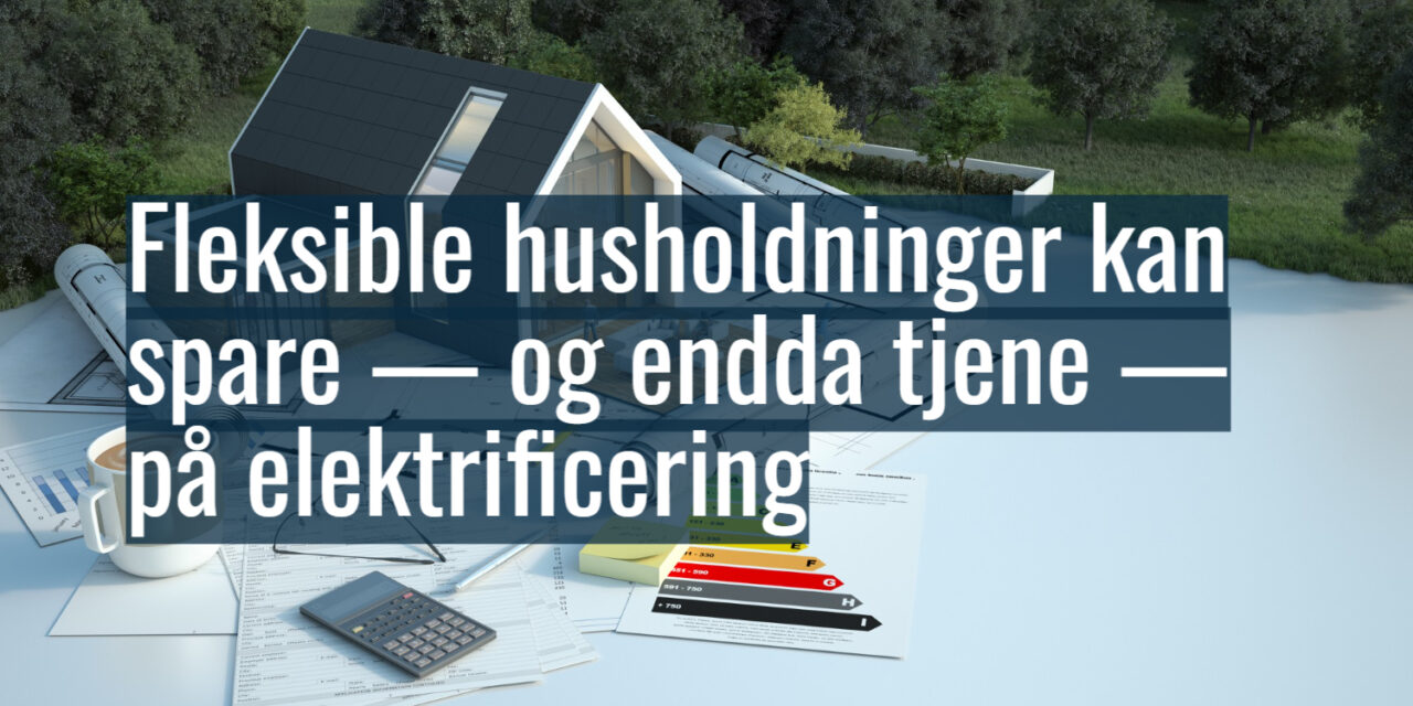 Fleksible husholdninger kan spare — og endda tjene — på elektrificering