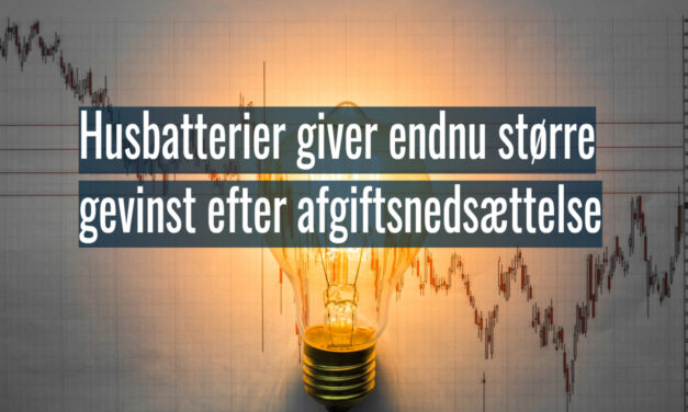 Husbatterier giver endnu større gevinst efter afgiftsnedsættelse