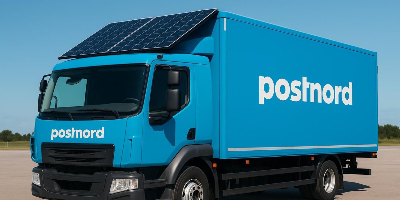 PostNord sætter solceller på lastbiler – spar CO2