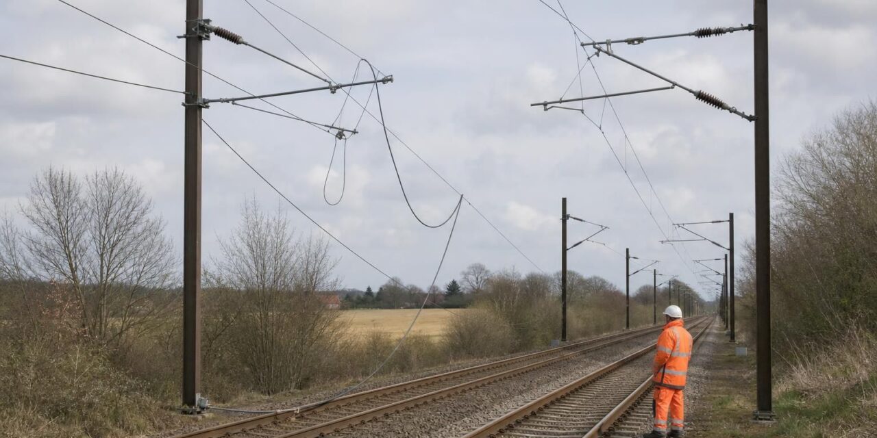 Luftledning faldt ned under vedligeholdelse på Fyn
